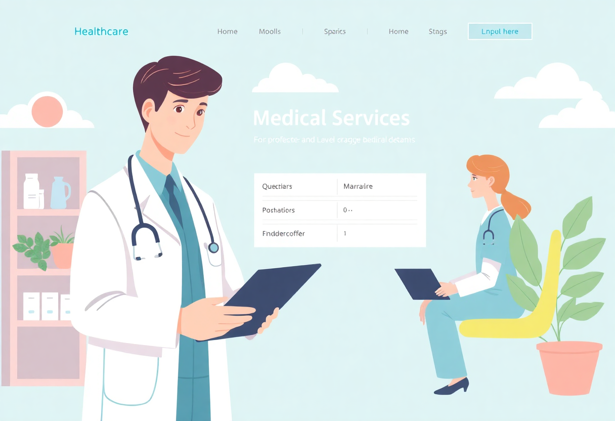 Healthcare website design